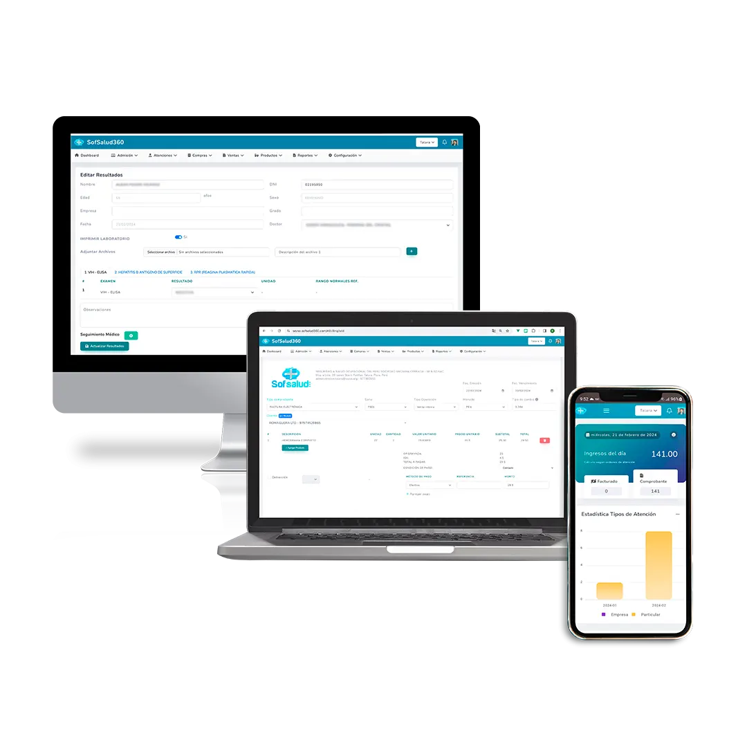 SOFSALUD 360, software para laboratorio clínico
